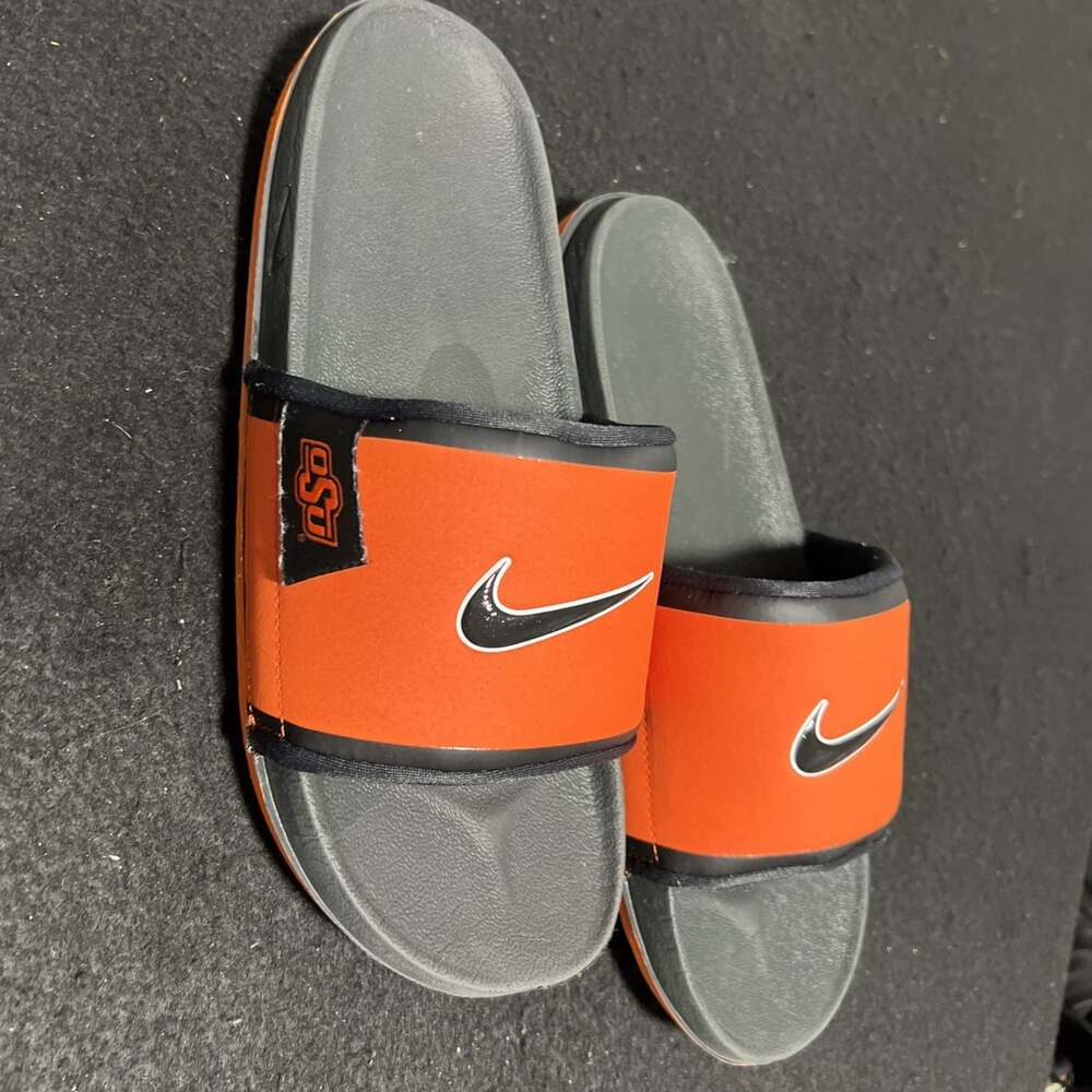 Nike Orange Oklahoma State OSU Offcourt Slides Sandals FN4306-800 Size 10 Men’s